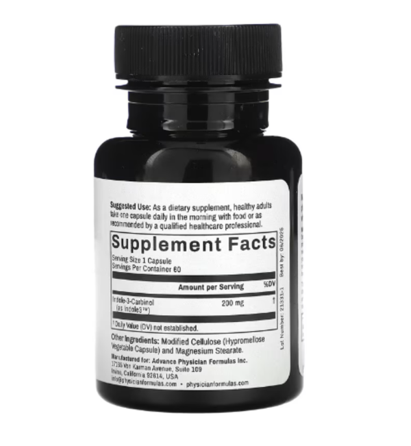 Advance Physician Formulas, Indole-3-Carbinol, 200 mg, 60 Capsules