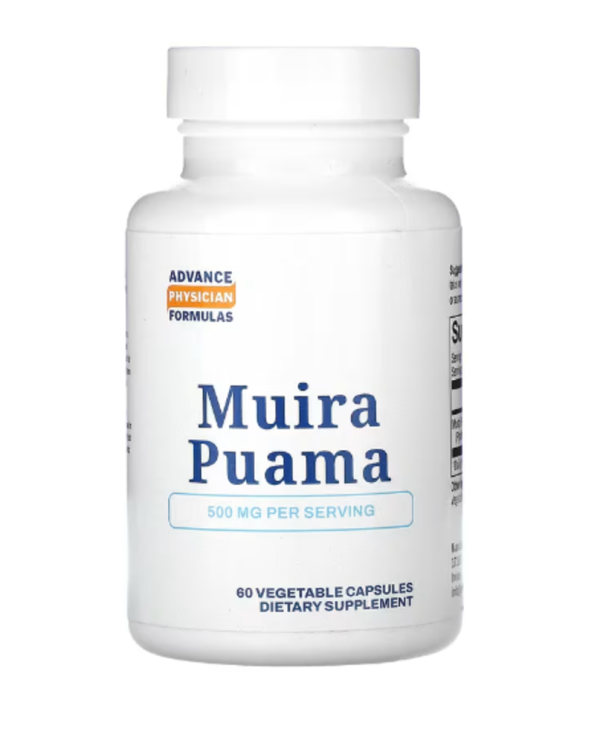 Advance Physician Formulas, Muira Puama, 500 mg, 60 Vegetable Capsules