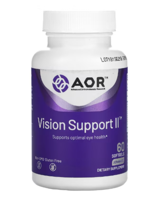 Advanced Orthomolecular Research AOR, Vision Support II, 60 Softgels