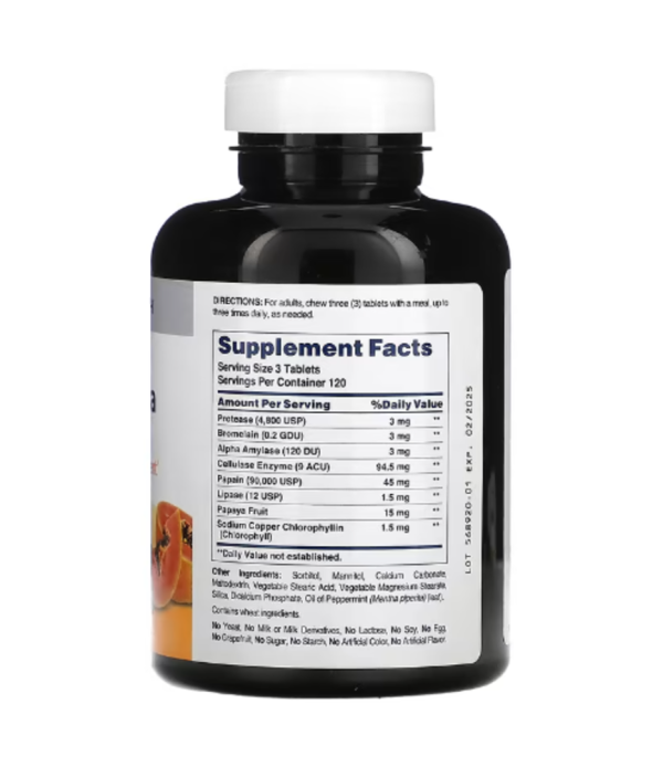 American Health, Chewable Super Papaya Enzyme Plus, 360 Tablets