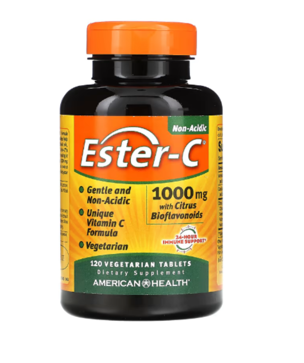 American Health, Ester-C with Citrus Bioflavonoids, 1,000 mg, 120 Vegetarian Tablets