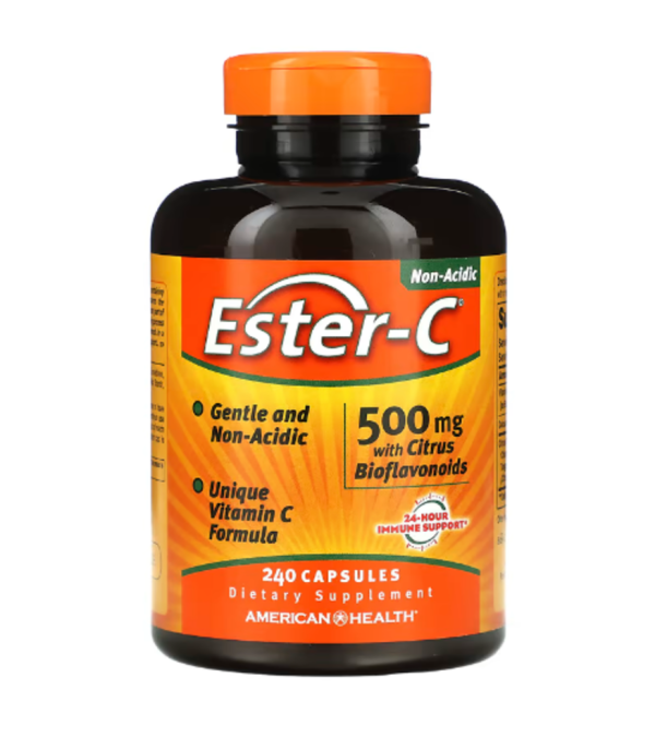 American Health, Ester-C with Citrus Bioflavonoids, 500 mg, 240 Capsules