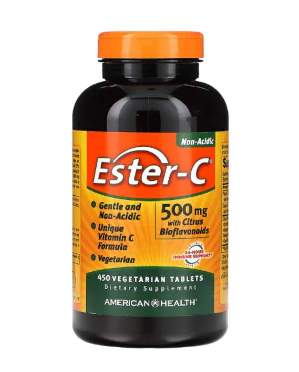 American Health, Ester-C with Citrus Bioflavonoids, 500 mg, 450 Vegetarian Tablets