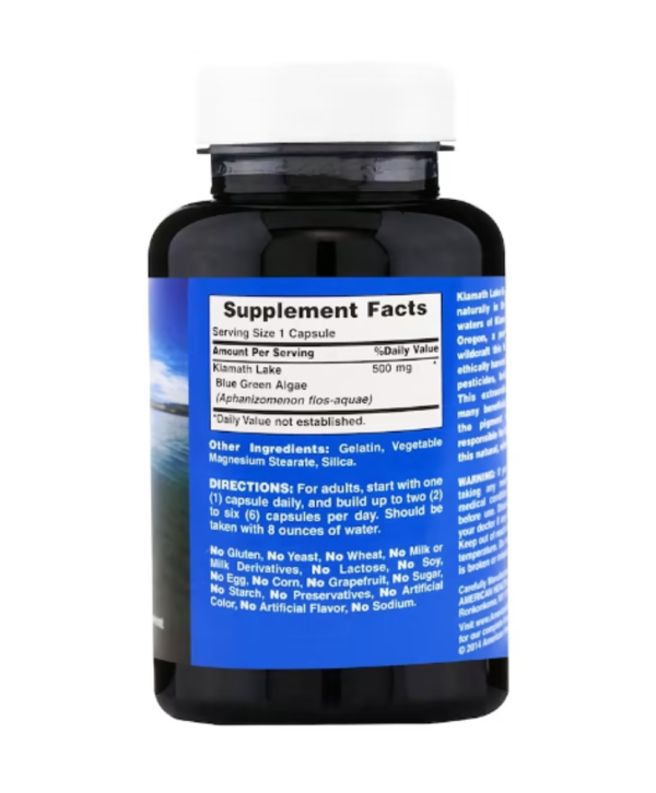 American Health, Klamath Shores, Blue Green Algae, 120 Capsules