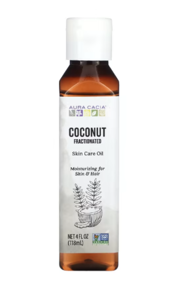 Aura Cacia, Fractionated Skin Care Oil, Coconut , 4 fl oz (118 ml)