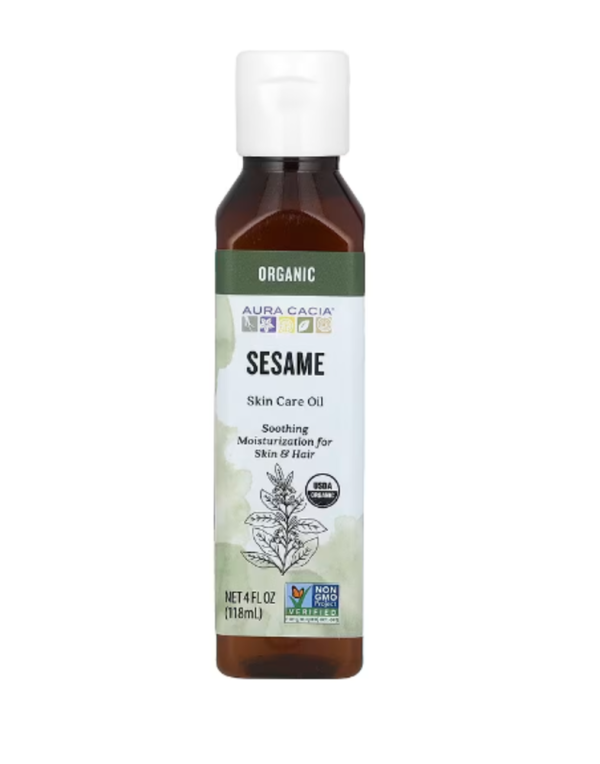 Aura Cacia, Organic Skin Care Oil, Sesame, 4 fl oz (118 ml)