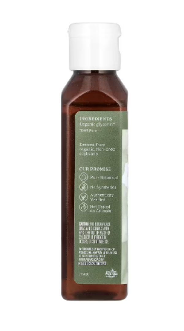 Aura Cacia, Organic, Skin Care Oil, Vegetable Glycerin, 4 fl oz (118 ml)
