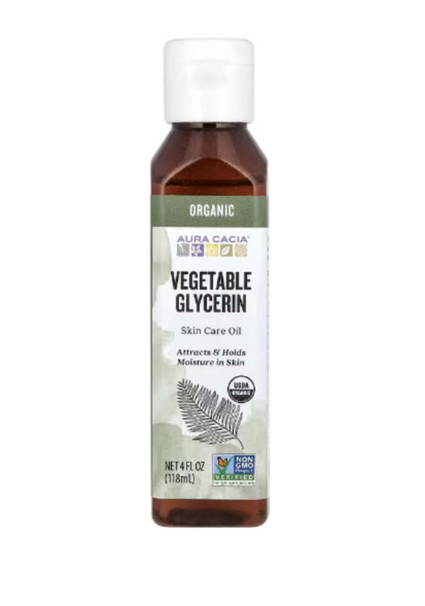 Aura Cacia, Organic, Skin Care Oil, Vegetable Glycerin, 4 fl oz (118 ml)