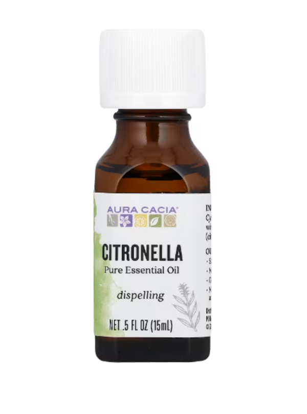 Aura Cacia, Pure Essential Oil, Citronella, 0.5 fl oz (15 ml)