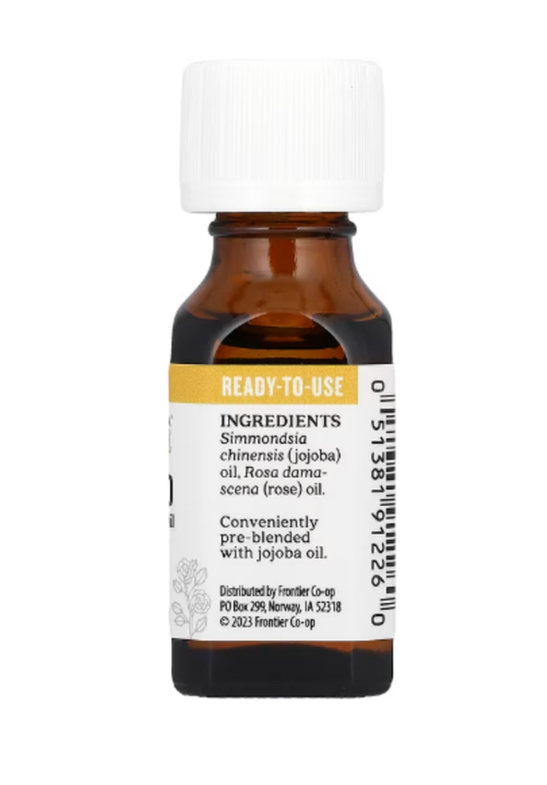 Aura Cacia, Pure Essential Oil in Jojoba Oil, Rose Otto , 0.5 fl oz (15 ml)