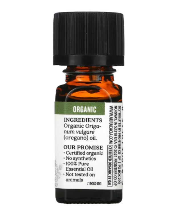 Aura Cacia, Pure Essential Oil, Organic Oregano, 0.25 fl oz (7.4 ml)