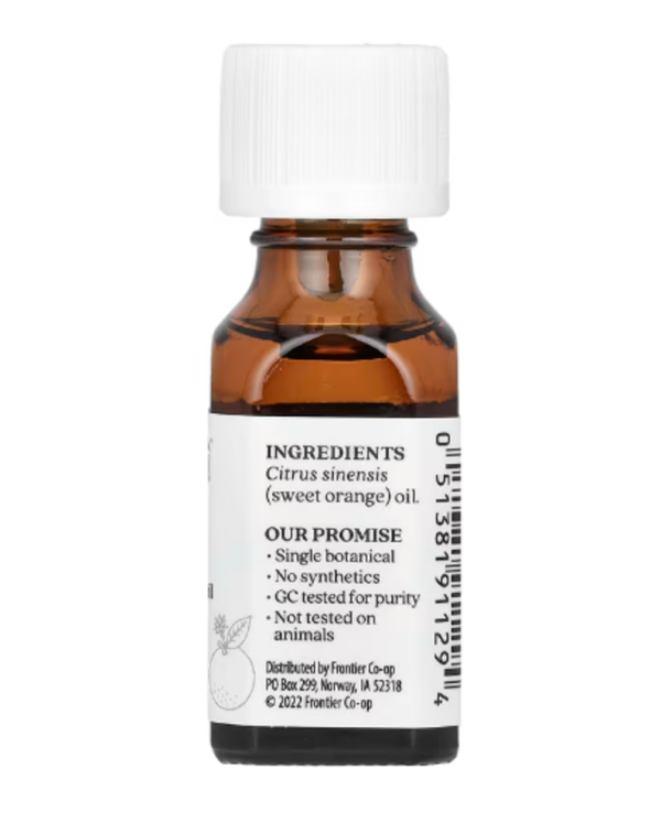Aura Cacia, Pure Essential Oil, Sweet Orange, 0.5 fl oz (15 ml)