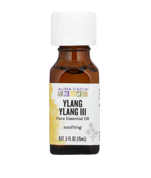 Aura Cacia, Pure Essential Oil, Ylang Ylang III, 0.5 fl oz (15 ml)