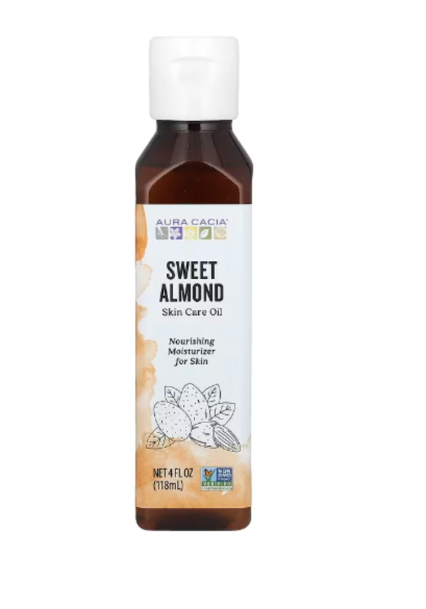 Aura Cacia, Skin Care Oil, Sweet Almond, 4 fl oz (118 ml)