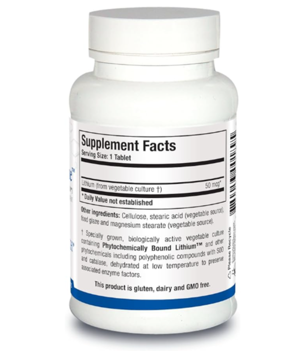 Biotics Research, Li-Zyme, (phytochemically Bound Lithium), 100 Tablets