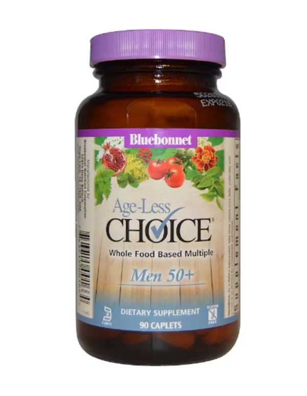 Bluebonnet Nutrition, Age-Less Choice, Whole Food Based Multiple, Men 50+, 90 Caplets