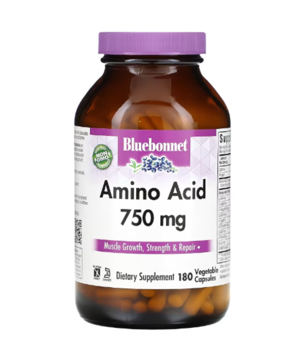 Bluebonnet Nutrition, Amino Acid , 750 mg, 180 Vegetable Capsules
