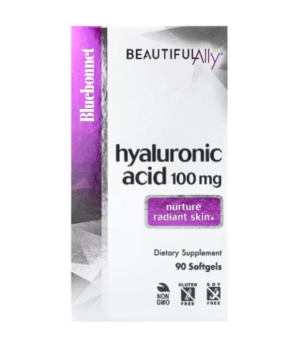 Bluebonnet Nutrition, Beautiful Ally, Hyaluronic Acid, 100 mg, 90 Softgels