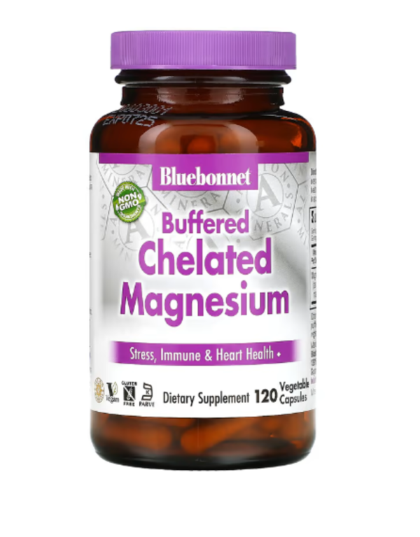 Bluebonnet Nutrition, Buffered Chelated Magnesium, 120 Vegetable Capsules