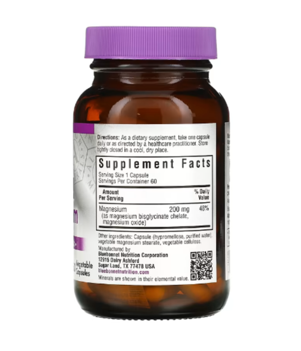 Bluebonnet Nutrition, Buffered Chelated Magnesium, 60 Vegetable Capsules