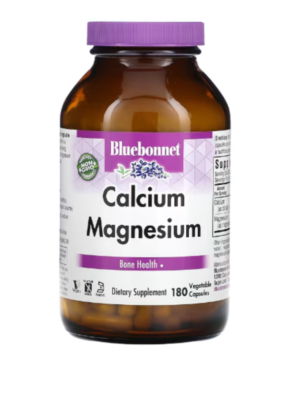 Bluebonnet Nutrition, Calcium Magnesium, 180 Vegetable Capsules