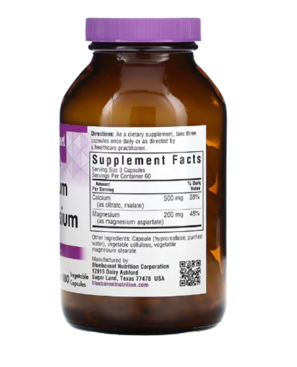 Bluebonnet Nutrition, Calcium Magnesium, 180 Vegetable Capsules