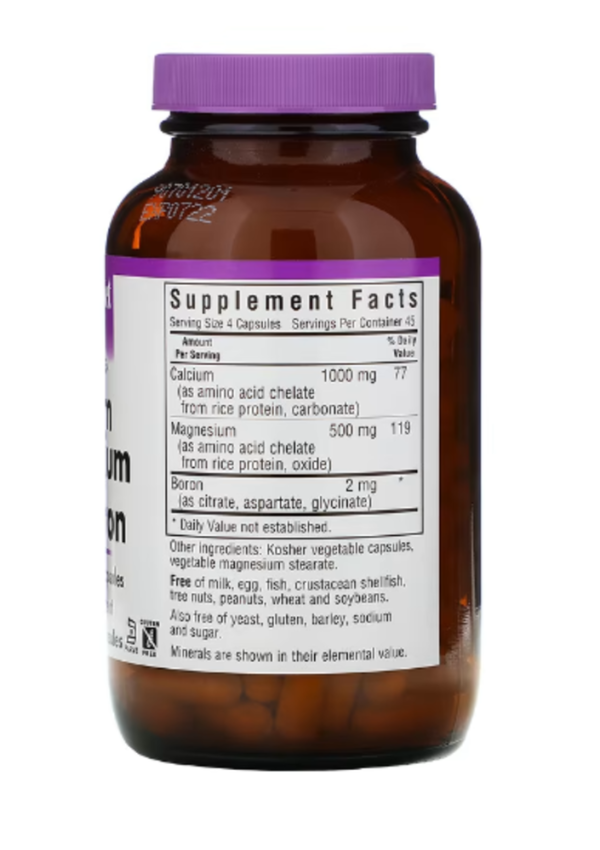 Bluebonnet Nutrition, Calcium Magnesium Plus Boron, 180 Vegetarian Capsule