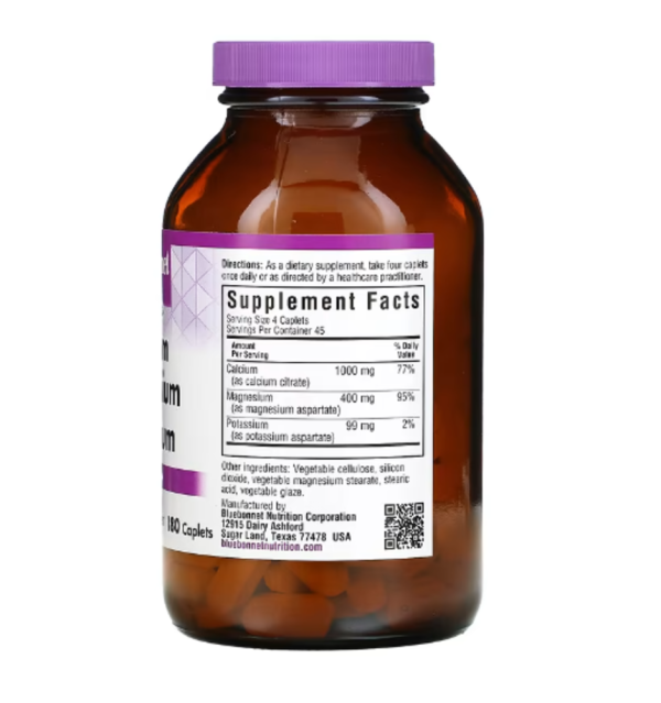 Bluebonnet Nutrition, Calcium Magnesium Potassium, 180 Caplets