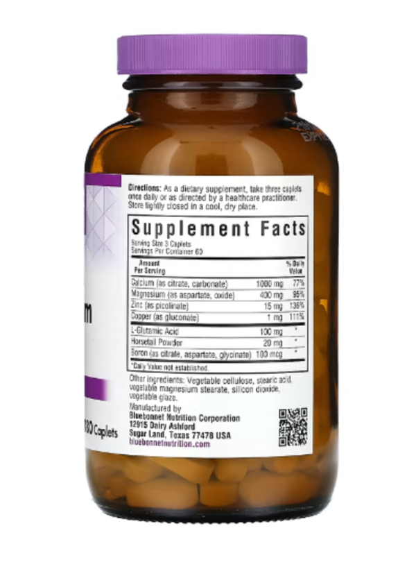 Bluebonnet Nutrition, Calcium Magnesium & Zinc, Bone Health, 180 Caplets