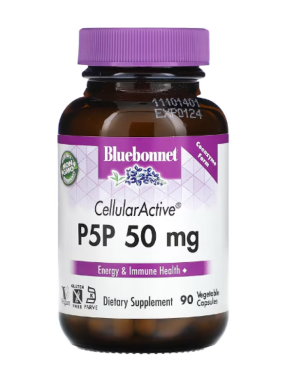 Bluebonnet Nutrition, CellularActive P-5-P, 50 mg, 90 Vegetable Capsules