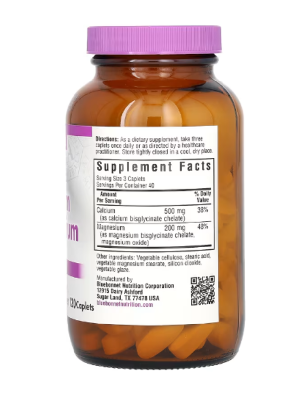 Bluebonnet Nutrition, Chelated Calcium Magnesium, 120 Caplets