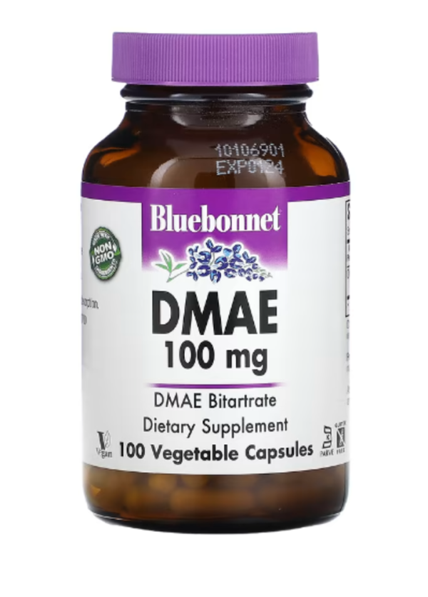 Bluebonnet Nutrition, DMAE, 100 mg, 100 Vegetable Capsules