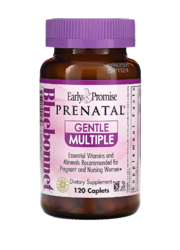 Bluebonnet Nutrition, Early Promise, Prenatal, Gentle Multiple, 120 Caplets