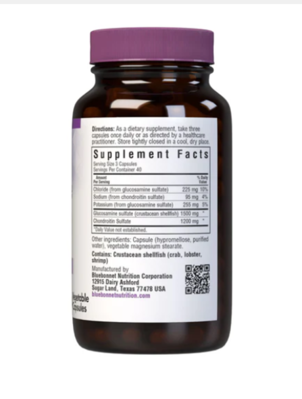 Bluebonnet Nutrition, Glucosamine Chondroitin, 120 Vcaps