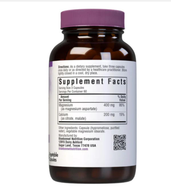 Bluebonnet Nutrition, Magnesium Plus Calcium, 2:1 Ratio, 180 Veggie Caps