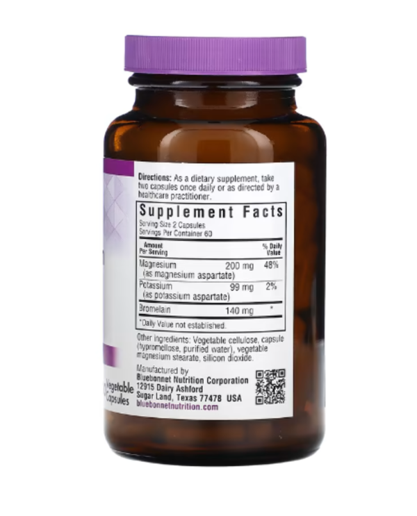 Bluebonnet Nutrition, Magnesium Potassium Bromelain, 120 Vegetable Capsules
