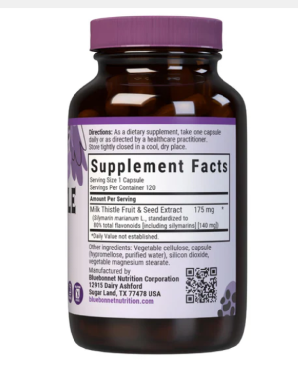 Bluebonnet Nutrition, Milk Thistle Fruit & Seed Extract, 120 Veggie Cap