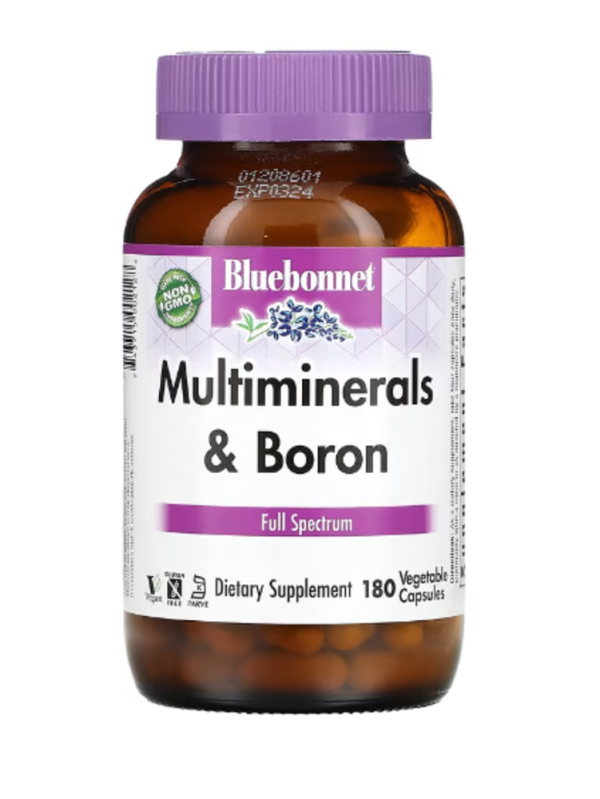 Bluebonnet Nutrition, Multiminerals & Boron, 180 Vegetable Capsules