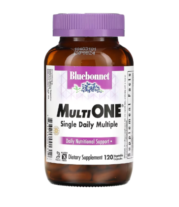 Bluebonnet Nutrition, MultiONE, Single Daily Multiple, 120 Vegetable Capsules