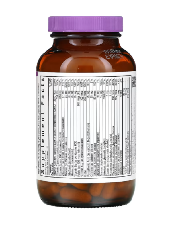 Bluebonnet Nutrition, MultiONE, Single Daily Multiple, Iron-Free, 120 Vegetable Capsules