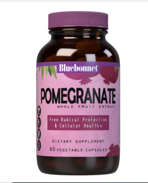 Bluebonnet Nutrition, Pomegranate Whole Fruit Extract, 60 Vegetable Capsules