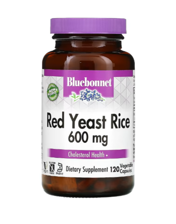 Bluebonnet Nutrition, Red Yeast Rice, 600 mg, 120 Vegetable Capsules