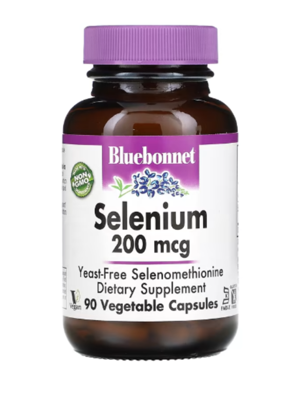 Bluebonnet Nutrition, Selenium, 200 mcg, 90 Vegetable Capsules
