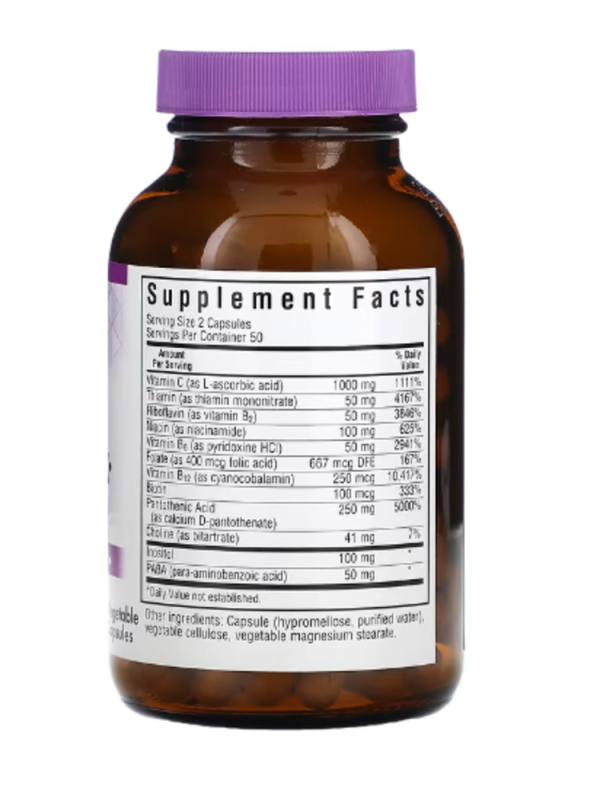 Bluebonnet Nutrition, Stress B-Complex, 100 Vegetable Capsules