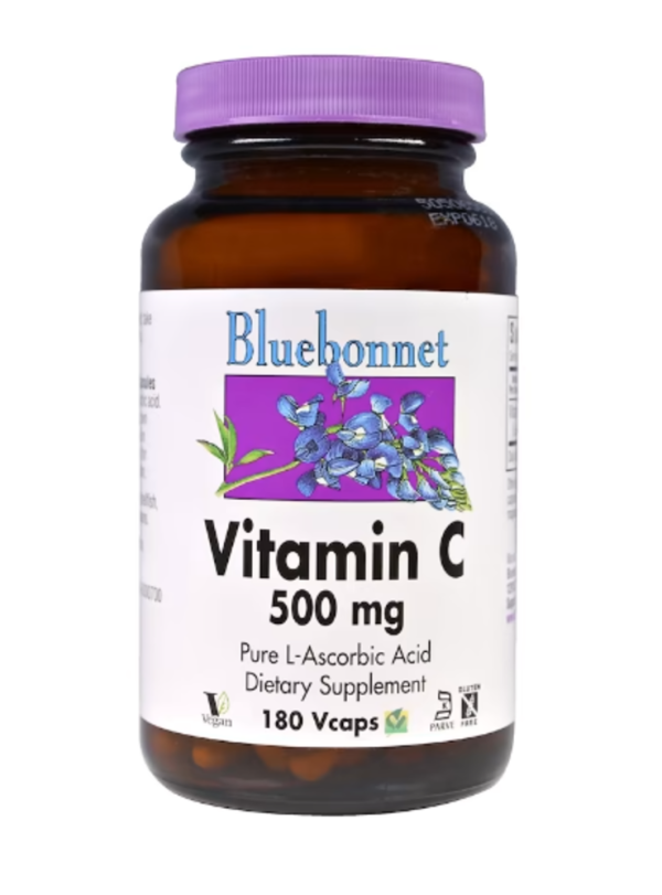Bluebonnet Nutrition, Vitamin C, 500 mg, 180 Vcaps