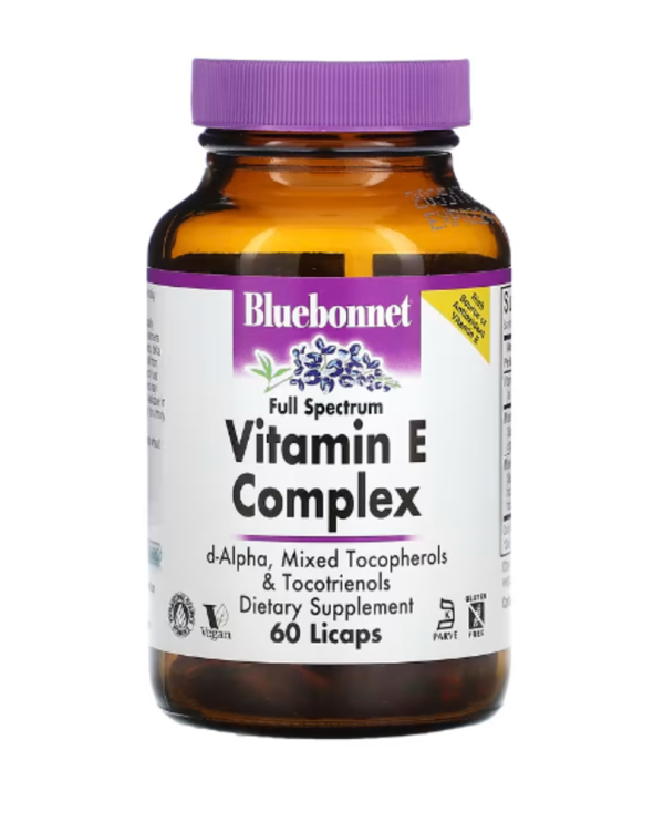 Bluebonnet Nutrition, Vitamin E Complex, Full Spectrum , 60 Licaps