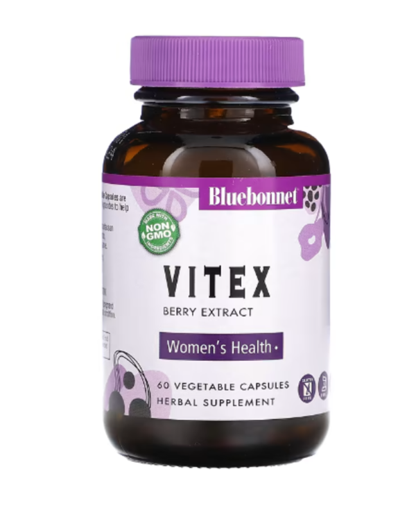 Bluebonnet Nutrition, Vitex Berry Extract, 60 Vegetable Capsules
