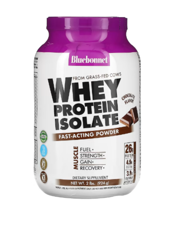 Bluebonnet Nutrition, Whey Protein Isolate, Chocolate, 2 lbs (924 g)