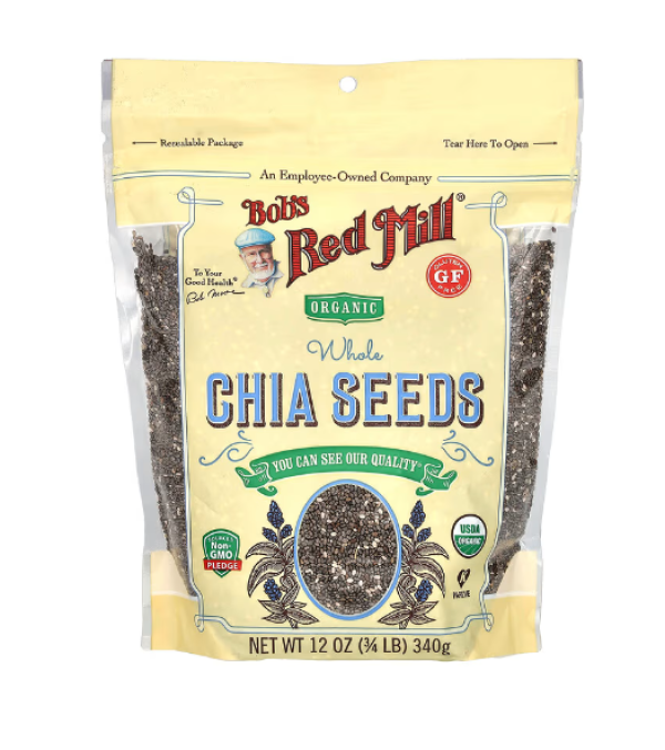 Bob's Red Mill, Organic Whole Chia Seeds, 12 oz (340 g)
