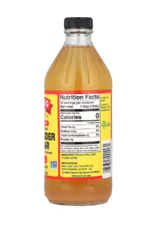 Bragg, Organic Apple Cider Vinegar with The 'Mother', 16 fl oz (473 ml)